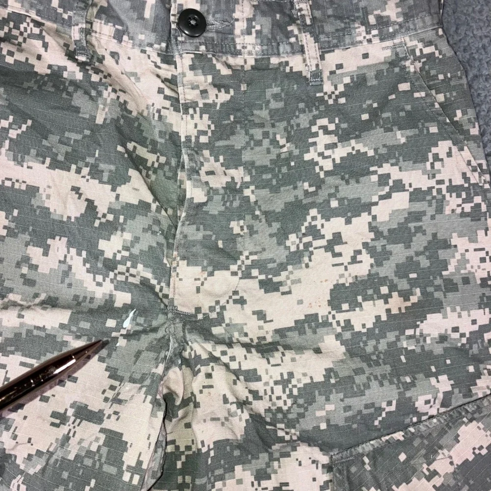 Military Cargo Pants‎ Men 30x31 Digital ACU Camo Ripstop Utility Trousers Grunge